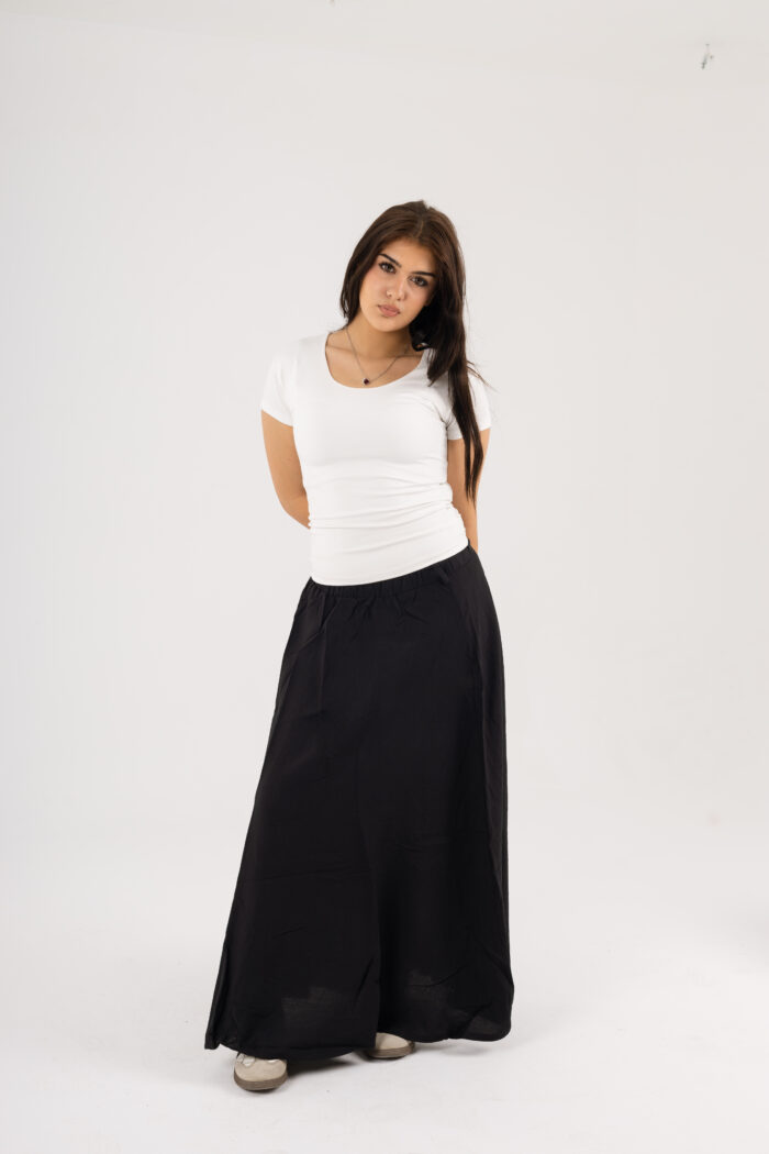 linen Maxi basic Skirt - Image 34