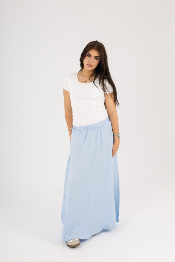 linen Maxi basic Skirt - Image 5