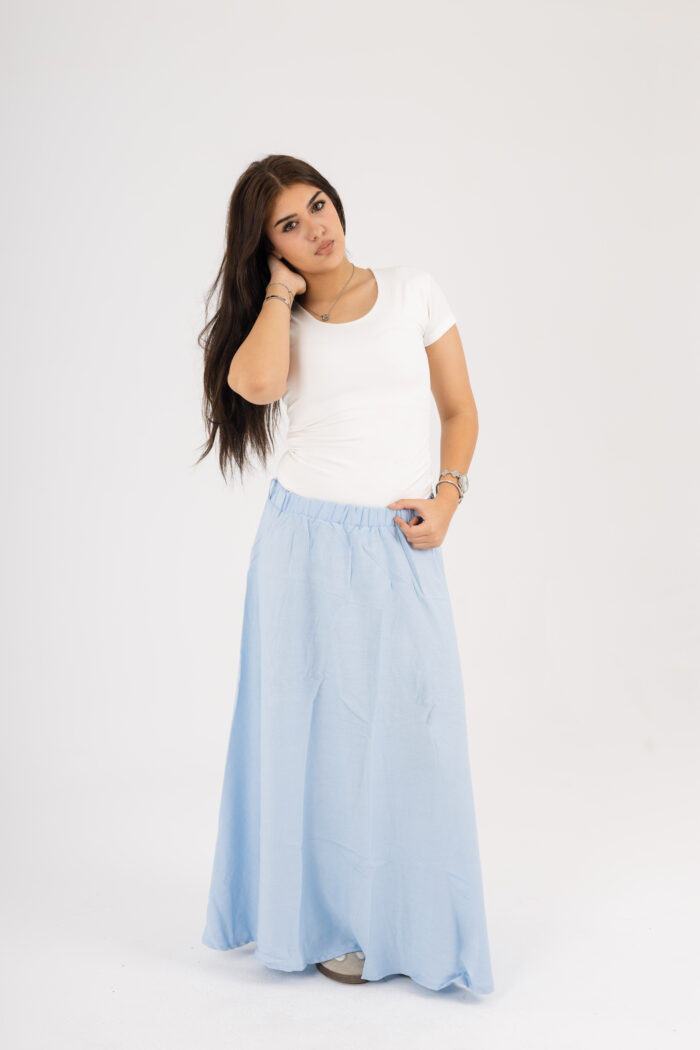 linen Maxi basic Skirt - Image 4