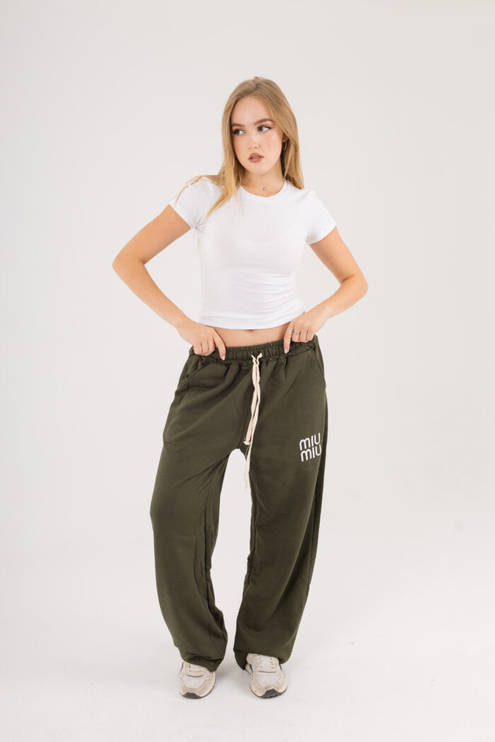 MiuMiu Embroidery Sweatpants - Image 8