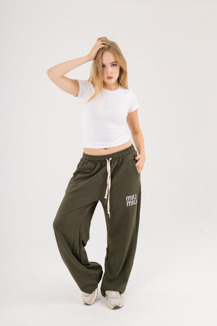 MiuMiu Embroidery Sweatpants - Image 9