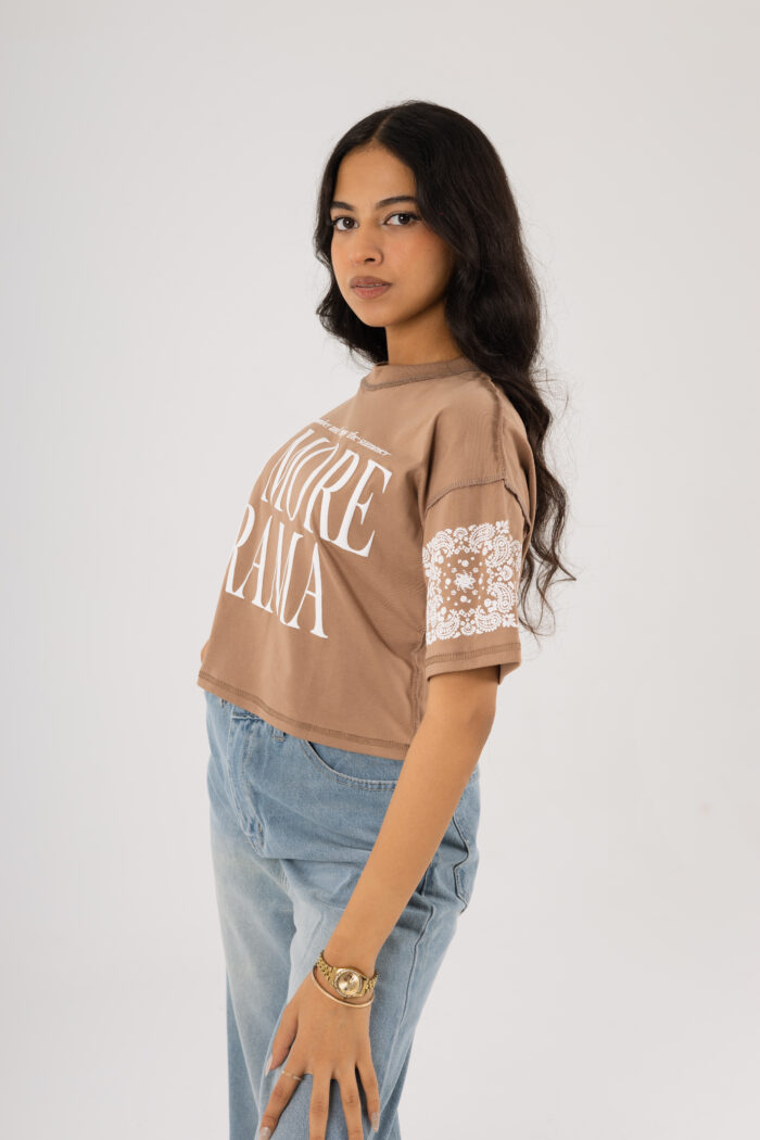 No More Drama – Printed Crop T-shirt - Image 5