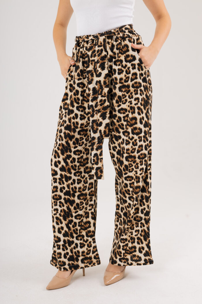 Oversize Printed Kimono and Wide-Leg Pants Set - Image 8
