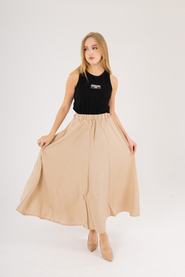 linen Maxi basic Skirt - Image 25