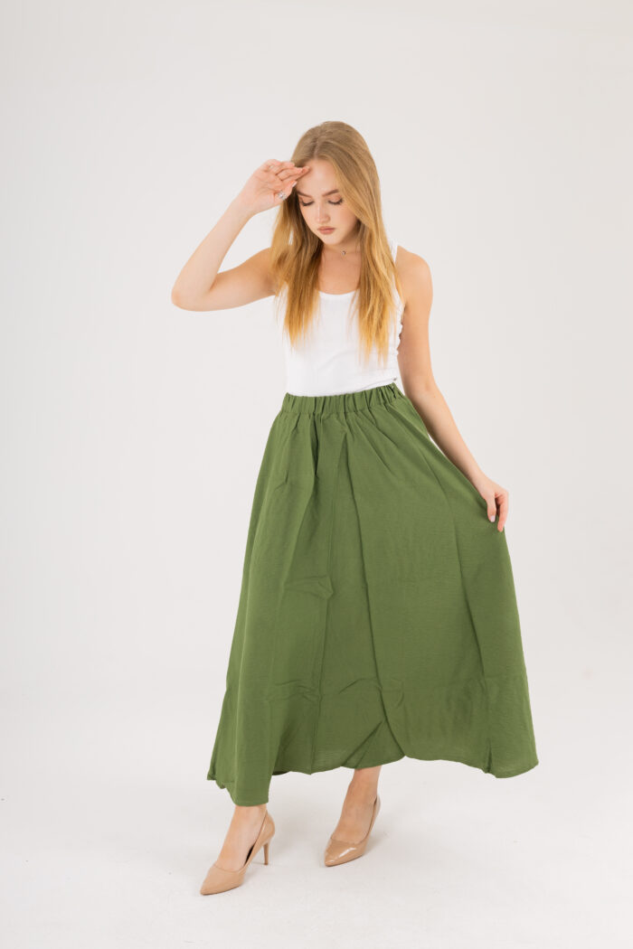 linen Maxi basic Skirt - Image 19