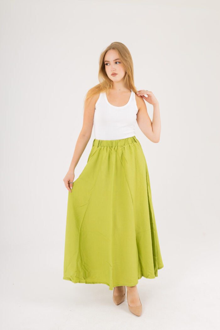 linen Maxi basic Skirt - Image 13