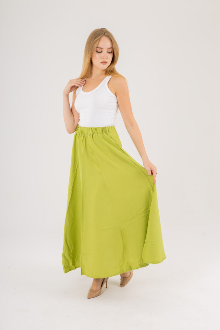 linen Maxi basic Skirt - Image 9