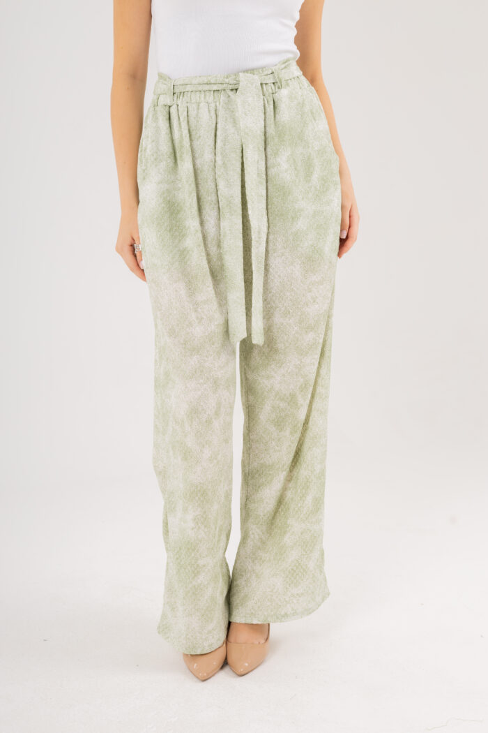 Cloud Printed Wide-Leg Pants - Image 8