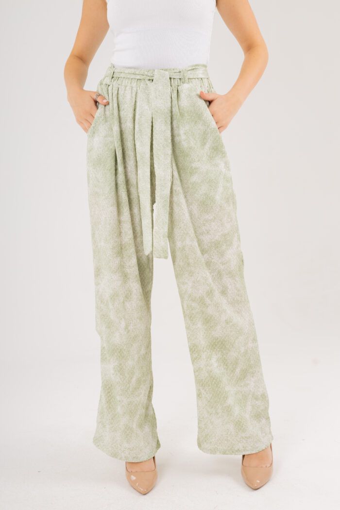 Oversize Printed Kimono and Wide-Leg Pants Set - Image 18