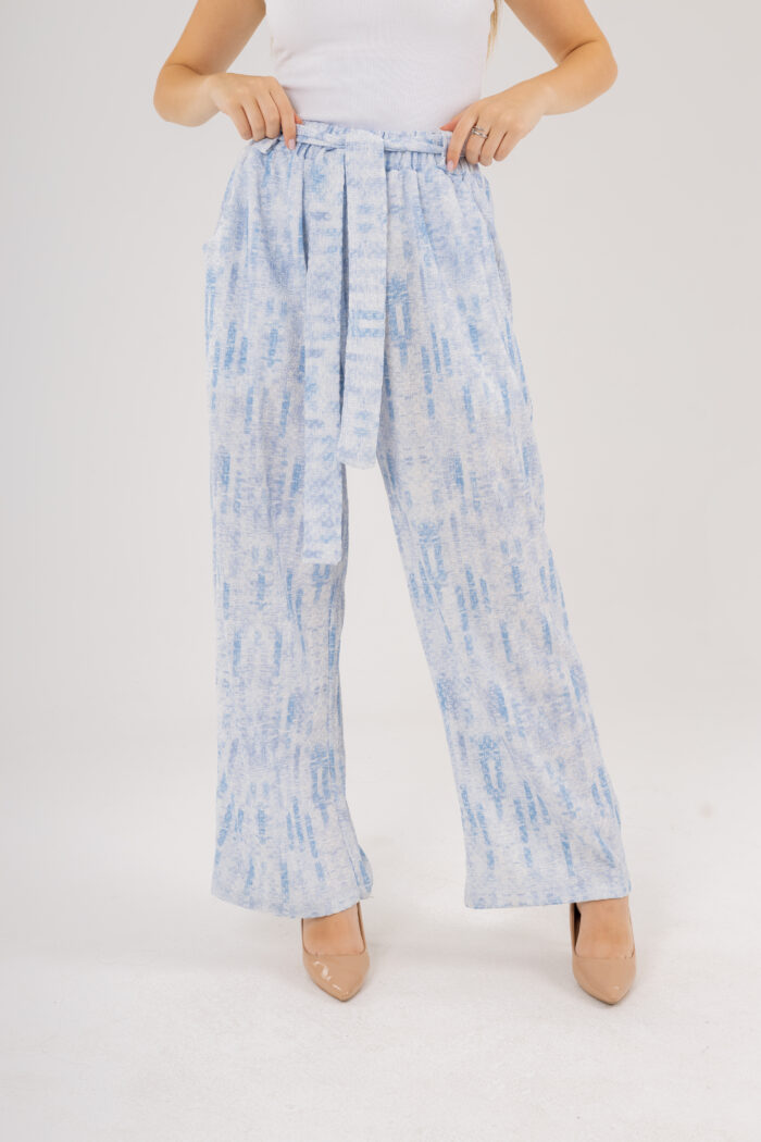 Oversize Printed Kimono and Wide-Leg Pants Set - Image 22