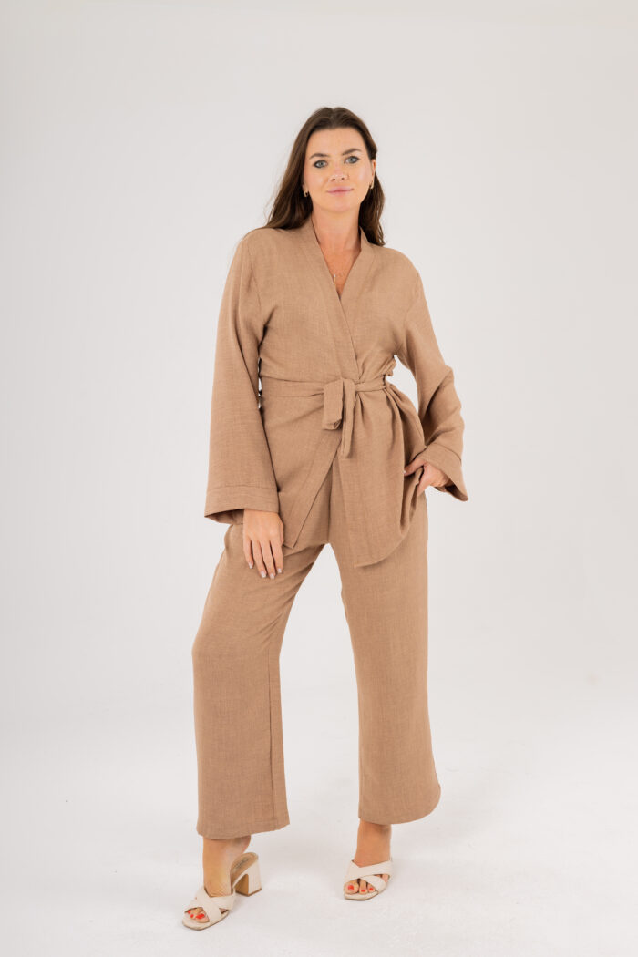 Kimono and Wide-Leg Pants Set - Image 17