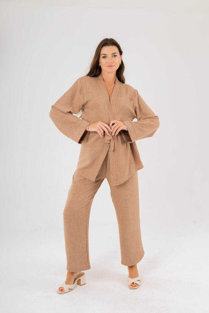Kimono and Wide-Leg Pants Set - Image 15