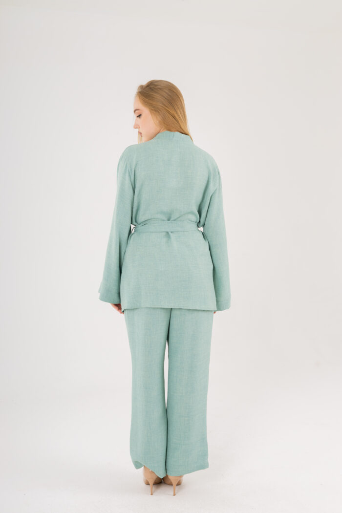 Kimono and Wide-Leg Pants Set - Image 8