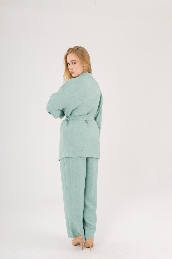 Kimono and Wide-Leg Pants Set - Image 7