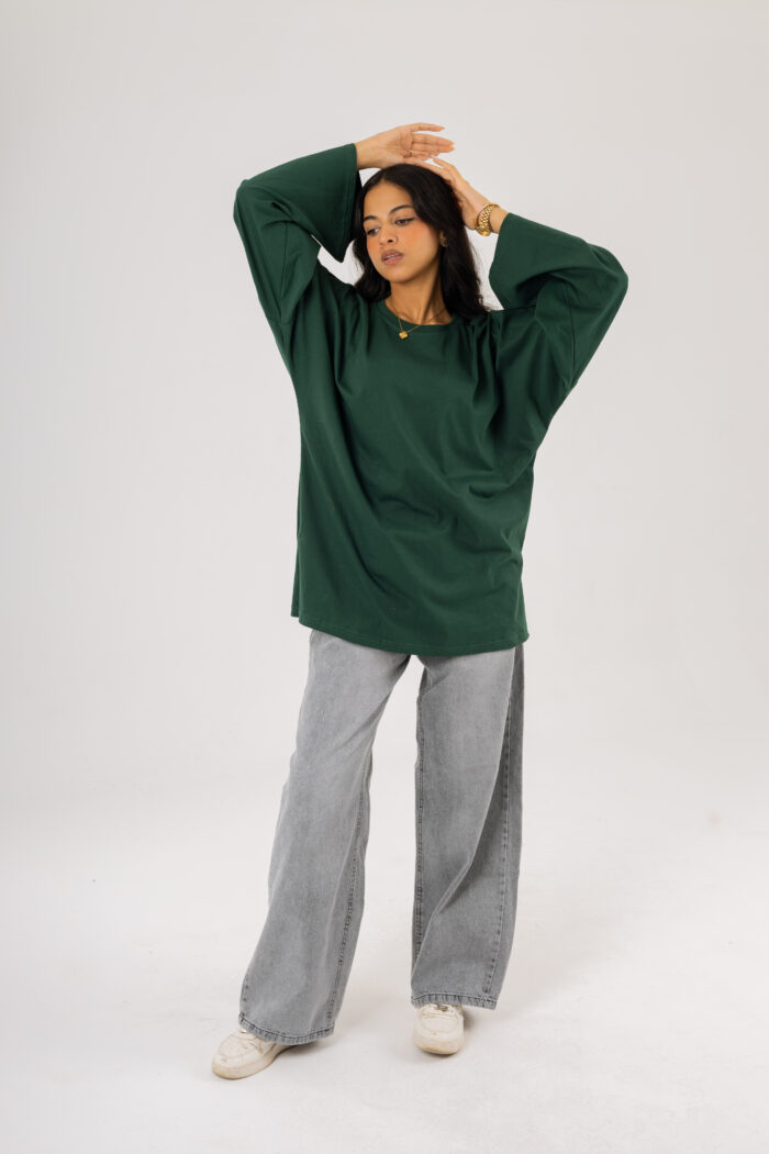Over Size BasicT-shirt with long sleeves - Image 12