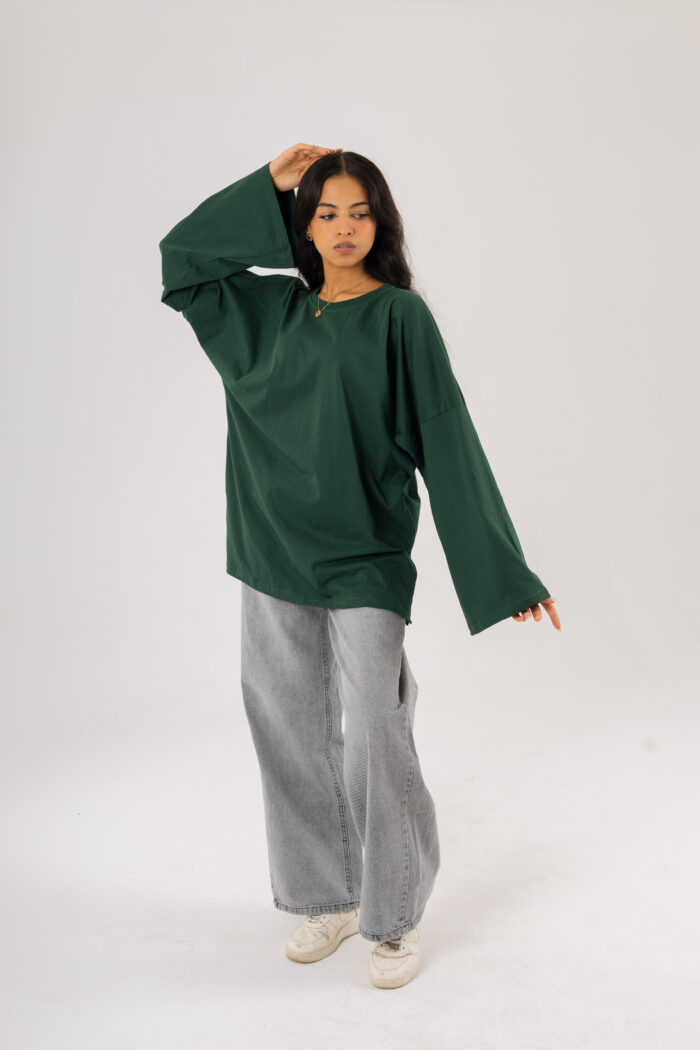 Over Size BasicT-shirt with long sleeves - Image 13