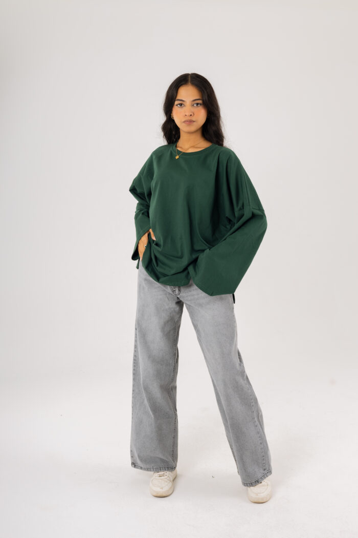 Over Size BasicT-shirt with long sleeves