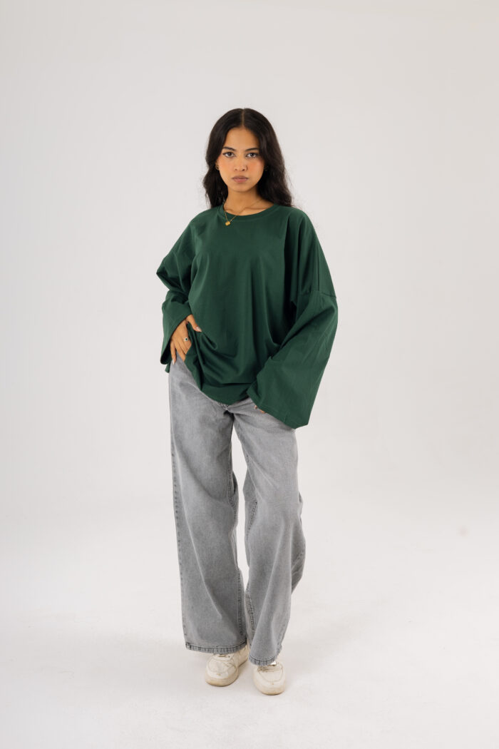 Over Size BasicT-shirt with long sleeves - Image 15