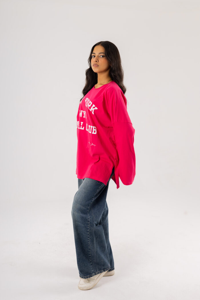 Over Size Printed New York T-shirt - Image 6