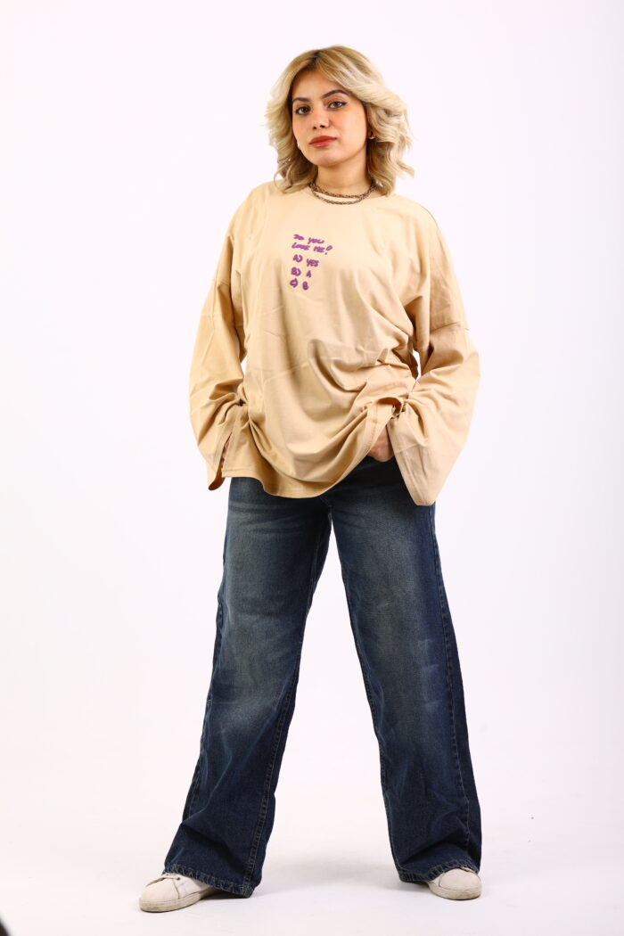 Oversize Printed T-shirt with long sleeves - Image 5